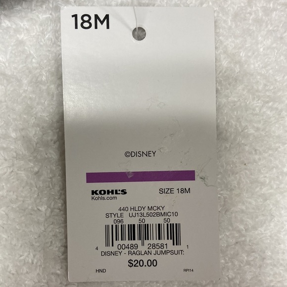 Disney jumping beans holiday Christmas Mickey Mouse romper - Picture 6 of 6